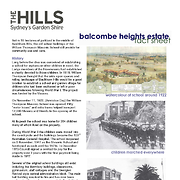 Balcombe Heights Estate: fact sheet